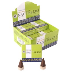Golden Nag 7 Herbs masala kúpfüstölő (7 gyógynövény)