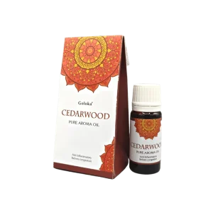 Goloka Indian Cedarwood (Indiai Cédrusfa)  természetes illóolaj, 10 ml