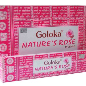 Goloka Nature's Rose masala füstölő, 15 gr