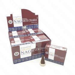 Golden Nag Seven Chakra masala kúpfüstölő (7 Csakra)