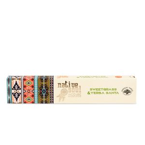Green Tree Native Soul Sweetgrass-Yerba Santa masala füstölő, 15 gr