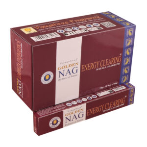 Golden Nag Energy Clearing masala füstölő, 15 gr (Energia tisztítás)