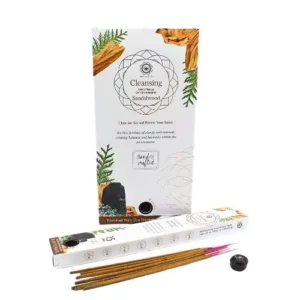 Green Tree Cleansing aromaterápiás masala füstölő, szantálfa, turmalinnal